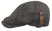 Kangol, Fléchet, chapeaux et casquettes, modèle   Casquette bec de canard carreaux