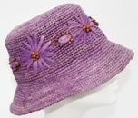 Kangol, Fl�chet, chapeaux et casquettes, mod�le   Bob rafia avec fleurs