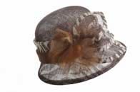 Kangol, Fléchet, chapeaux et casquettes, modèle   Cloche sinamay zébrée