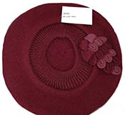 Kangol, Fléchet, hats et caps, model   Wool beret flower