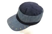 Kangol, Fléchet, chapeaux et casquettes, modèle Casquette cubaine jeans/velours