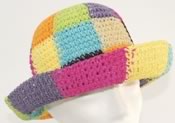 Kangol, Fléchet, chapeaux et casquettes, modèle   Cloche papier crochet multicolore