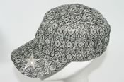 Kangol, Fl�chet, chapeaux et casquettes, mod�le   Casquette cubaine imprim�e + �toile